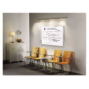 Quartet InView Custom Total Erase Writing Surface Whiteboard - 47.5 x 35 in.