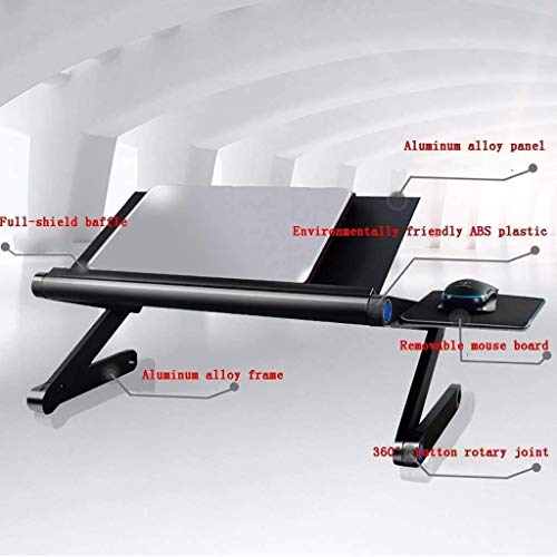 WPHPS Portable Laptop Stand, Bed Folding Computer Desk Ideal for Men and Women Students Computer Aluminum Stands
