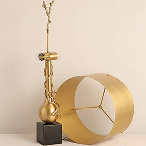 Raxinbang Luxury Designer All Copper Marble Desk Lamp 39x66cm