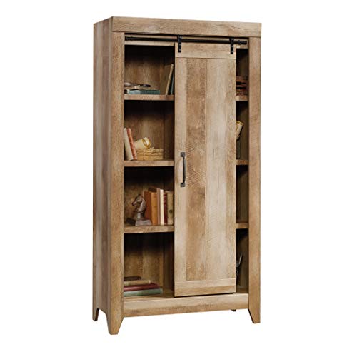 Sauder 422474 Adept Storage Cabinet, L: 36.61" x W: 16.81" x H: 71.02", Craftsman Oak finish