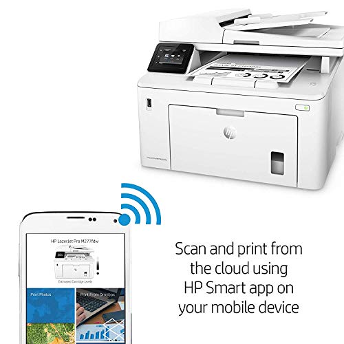 HP LaserJet Pro M227fdw All-in-One Wireless Laser Printer, Amazon Dash replenishment ready (G3Q75A), White, Large