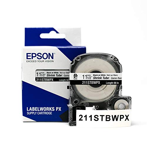 LABELWORKS Custom Car Guy Labeling Bundle - LW-PX900PCD Industrial Label Maker Kit, 211STBWPX Tape Cartridge - Black on White Shrink Tube Industrial Label Maker Tape, 218VTBWPX Tape Cartridge - Black