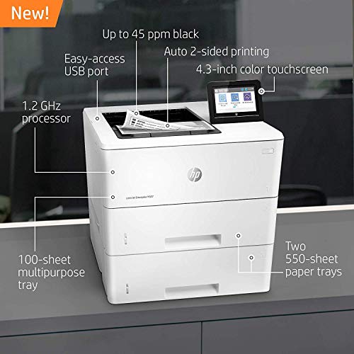 HP Laserjet Enterprise M507dn with One-Year, Next-Business Day, Onsite Warranty (1PV87A) (Renewed)