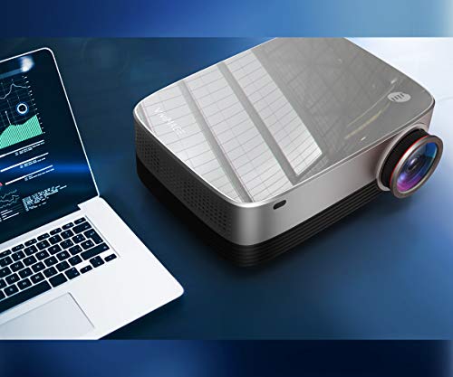 VIVIMAGE C680 Native 1080p Led Projector, 6000 Lux Full HD Home Theater Movie Projector Compatible TV Stick, HDMI, VGA, USB, Laptop, iPhone Android for PowerPoint Presentation