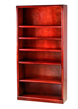 FOREST DESIGNS Bullnose Alder Bookcase: 36W x 84H x 13D Red Oak
