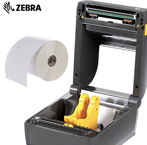 Zebra ZD420 Direct Thermal Printer Plus 4 x 6 in Z-Perform 2000D Permanent Adhesive Labels Print Width of 4 in Ethernet and USB Connectivity
