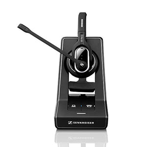 Sennheiser SD Pro 1 (506007) - Single-Sided Dual Connectivity Wireless DECT Headset for Desk Phone & Softphone/PC Connection, Ultra Noise-Cancelling Microphone (Black)