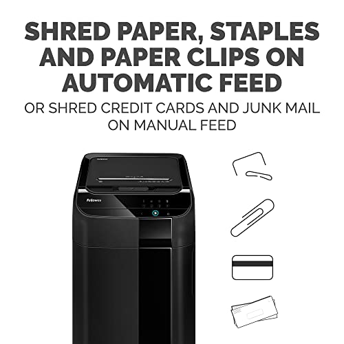 Fellowes AutoMax 600M 2-in-1 Heavy Duty Auto Feed Commercial Paper Shredder