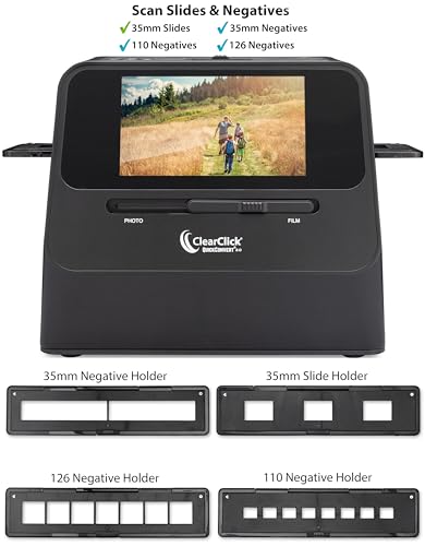ClearClick QuickConvert 2.0 Photo, Slide, and Negative Scanner - 22 MegaPixels