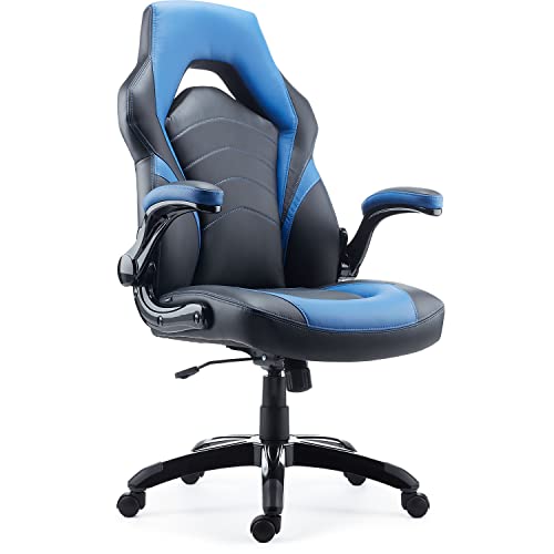 STAPLES 2710764 Gaming Chair Black and Blue