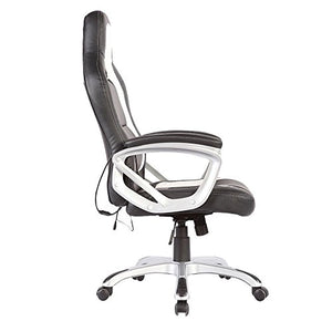 New Race Car Computer Office Massage Chair Heated 6 Vibrating PU Leather Ergonomic