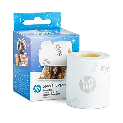 HP Sprocket Panorama Instant Portable Color Label & Photo Printer (Pink) Gift Bundle