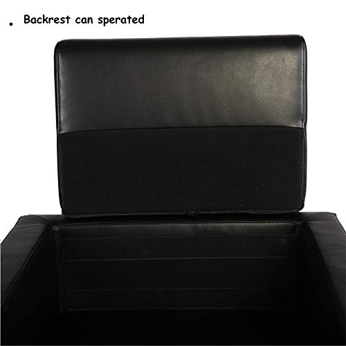 LuckyerMore Set of 2 Barrel Chair Office Sofa Chair Leather Armchair Single Sofa Heavy Duty and Soft Sponge for Meeting Room Guest Reception,Black