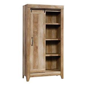 Sauder 422474 Adept Storage Cabinet, L: 36.61" x W: 16.81" x H: 71.02", Craftsman Oak finish