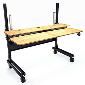 VERSADESK Foundry Bench 36" Wide x 30" Deep Dual Motor Electric Height Adjustable Standing Computer Desk