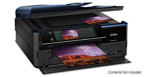 Epson Artisan 837 USB/Ethernet/Wireless-N Color Inkjet Scanner Copier Fax Photo Printer w/Card Reader & 3.5" LCD (Black)