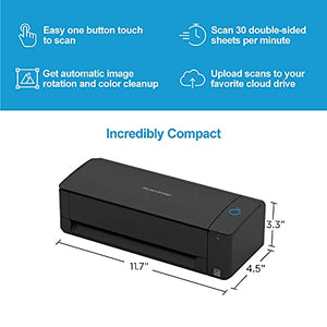 ScanSnap iX1300 Compact Wireless USB Color Document Scanner, Auto Feeder, Mac/PC - Black