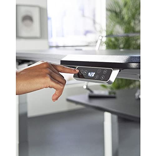 WorkPro® Electric Height-Adjustable Standing Desk with Wireless Charging, 60"W, Black