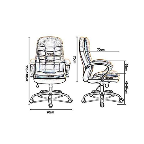 BLLXMX Office Chairs Home Office Desk Chairs Office Chairs Sofas High-Back Bonded Leather Executive Office Computer Desk Chair - Black