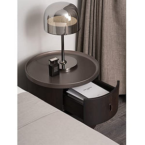 BinOxy Round Bedside Table Premium Sense Bedside Shelf