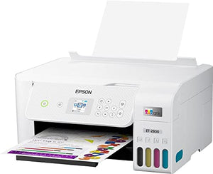 Epson Premium EcoTank 2800 Series All-in-One Color Inkjet Cartridge-Free Supertank Printer I Print Copy Scan I Wireless Connectivity I Mobile Printing I Print Up to 10 ISO PPM I 1.44" Color LCD