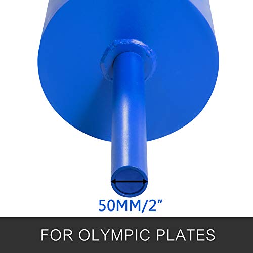 Happybuy Log Bar , Powerlifting Log Press Bar , Log Lift Bar Commercial Grade Strength Equipment for Commercial and Home Weight Lifting , 12Inch , Blue