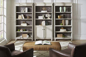 Martin Furniture Hartford White Open Wood Bookcase & Storage Cabinet