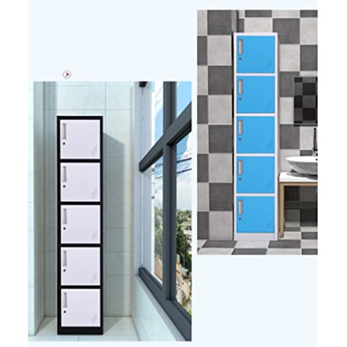 Vertical Metal File Cabinet with Multilayer Lockable Lockers, Pink, 2 Door