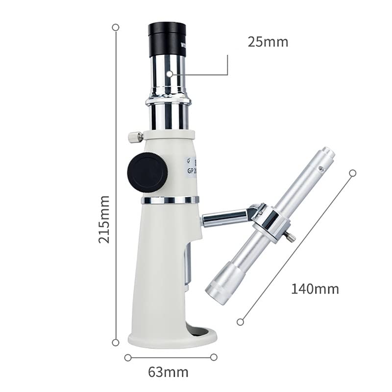 RIYIBH Microscope Accessories kit Slide Preparation camer 40X/100X Pocket Mini Handheld Jewelry LED Illuminant Microscope Handle Magnifier Monocular Jewelery Loupe Microscope Accessories