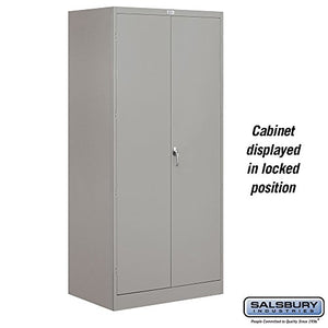 Salsbury Industries Combination Storage Cabinet, 78-Inch by 24-Inch, Gray