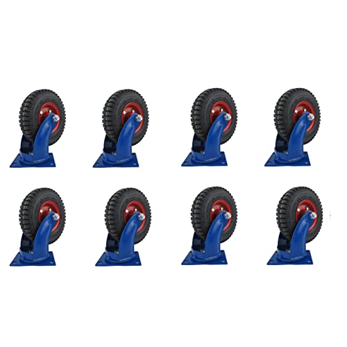 TekniS Gold Inflatable Universal Casters - 8 Pieces, Durable & Flexible