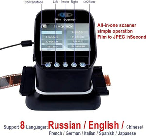 HDCCDM Film Slide Scanner, 120 High Resolution, 4.3-inch LCD Screen, Convert 35mm, 135, 126, 127 Negatives & Slides to Digital JPEG