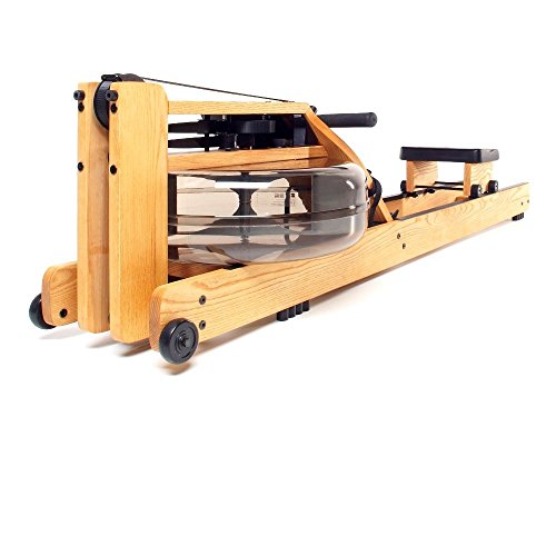 WaterRower Natural Rowing Machine w/ S4 Monitor & Hi Rise Attachment