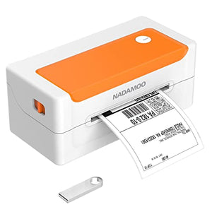 NADMAOO Bur3400-Orange Thermal Label Printer and Bur3003 Wireless Barcode Scanner …