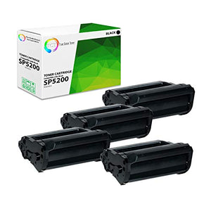 TCT Premium Compatible Toner Cartridge Replacement for Ricoh 406683 Black Works with Ricoh Aficio SP 5200DN 5210SF 5210DN 5210SR 5200S Printers (25,000 Pages) - 4 Pack