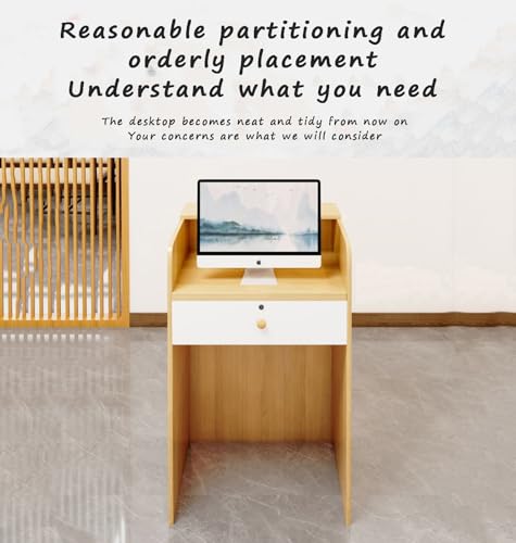 ZXLBTNB Reception Desk L-Shaped Cashier Checkout Counter Simple Modern Restaurant Small Front Desk Shop Cabinet