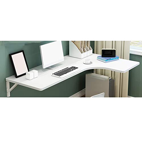ZYFA L-Shaped Corner Desk Table,Wall-Mounted Drop-Leaf Table Workstation Corner Computer Table Home Office