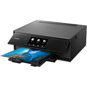 Canon TS9120 Wireless All-in-One Printer with Scanner and Copier: Mobile and Tablet Printing, with AirPrint and Google Cloud Print Compatible, Black, 14.2 x 14.7 x 5.6 Inches