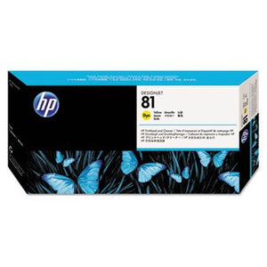 C4953A (HP 81) Printhead amp; Cleaner, Yellow