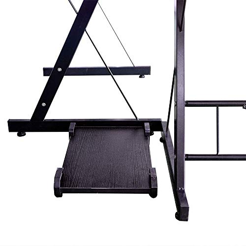 VIVICL L-Shaped Computer Desk Industrial Rustic Corner Desk, Space Saving, Large Gaming Desk 2 Person Table for Home Office Workstation,B