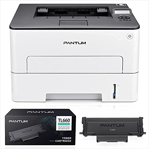 Laser Compact Printer Wireless Black and White Printer-Pantum L2300DW, Pantum Toner Cartridge TL660 Yields 3000 Pages