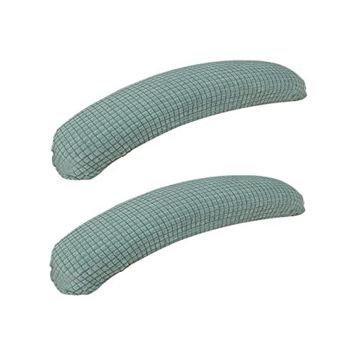 NOALED Removable Office Chair Armrest Covers, 2 Pieces, Washable Gaming Chair Protectors, Green