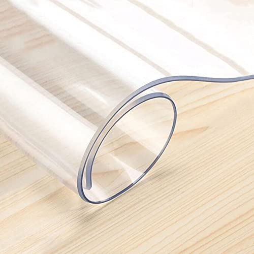 HOBBOY Clear Plastic Rug Protector Mat for Hard-Floor Chair Mats - Waterproof & Transparent - 170/180cm