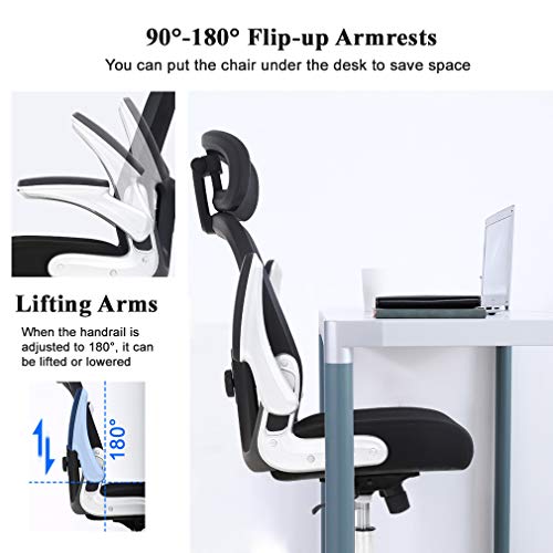 BestOffice Big and Tall Office Chair 500lbs Wide Seat Executive Desk Chair with Lumbar Support