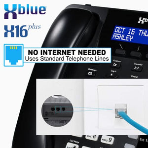 Xblue X16 Plus Small Business Phone System Bundle with (8) XD10 Digital Phones - (6) Outside Line & (16) Digital Phones - Auto Attendant, Voicemail, Caller ID