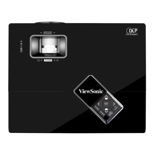 ViewSonic PJD5126 300-Inches 720i SVGA DLP Projector with 2700 ANSI Lumens,4000:1 Contrast Ratio,120Hz/3D-Ready, Integrated Speaker and Smart ECO - Black