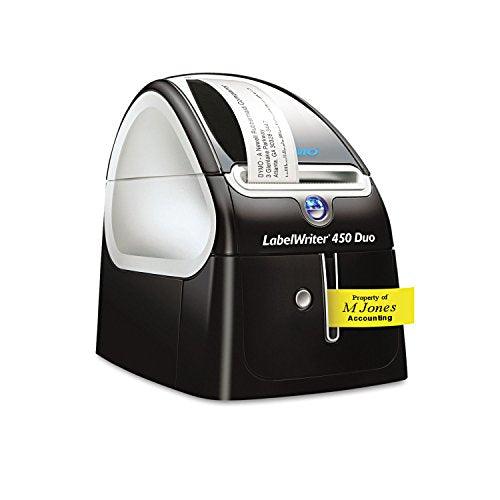 DYMO 1752267 LabelWriter Duo Printer, 2 3/10-Inch Labels, 71 Label/Min, 5 1/2w x 7 4/5d x 7 3/10h
