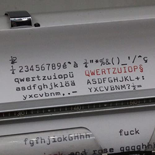 Amdsoc Old Fashioned Mechanical English Typewriter with Ribbon - 35 * 35 * 13CM