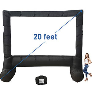 MEGA Screen Movie Screen - Inflatable Projection Screen- Portable Huge Outdoor Screen (MEGA Screen XXL)