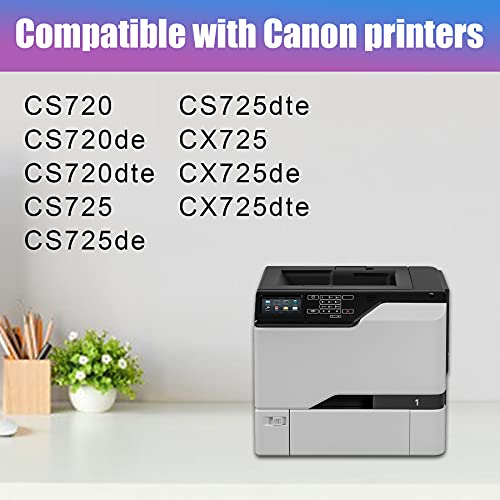 1 Pack Compatible 74C0H30 Toner Cartridge Replacement for Lexmark CS720 CS720de CS720dte CS725 CS725de CS725dte CX725 CX725de CX725dte Printer Cartridge (Magenta).